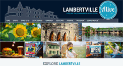 Desktop Screenshot of lambertvillealive.com