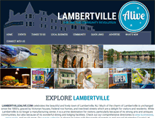 Tablet Screenshot of lambertvillealive.com